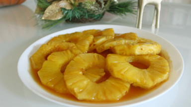 caramelized pineapples