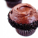 Dark Chocolate Cupcakes with Creamy Chocolate Frosting