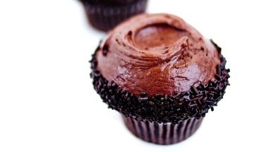 Dark Chocolate Cupcakes with Creamy Chocolate Frosting